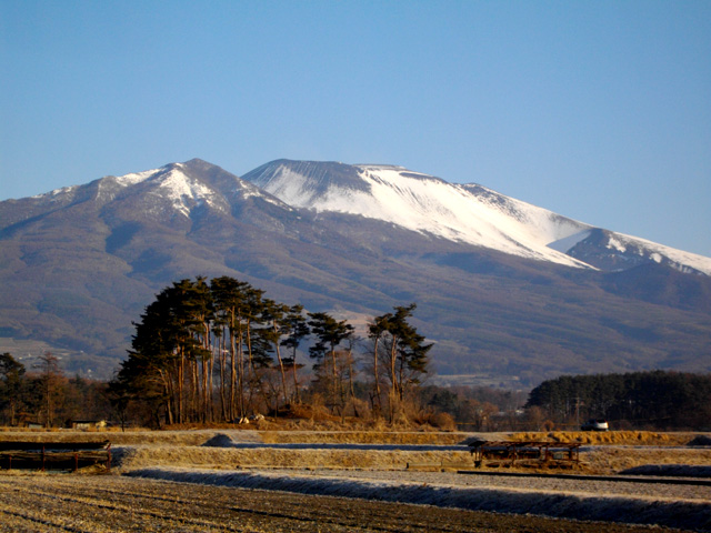 冬の浅間山